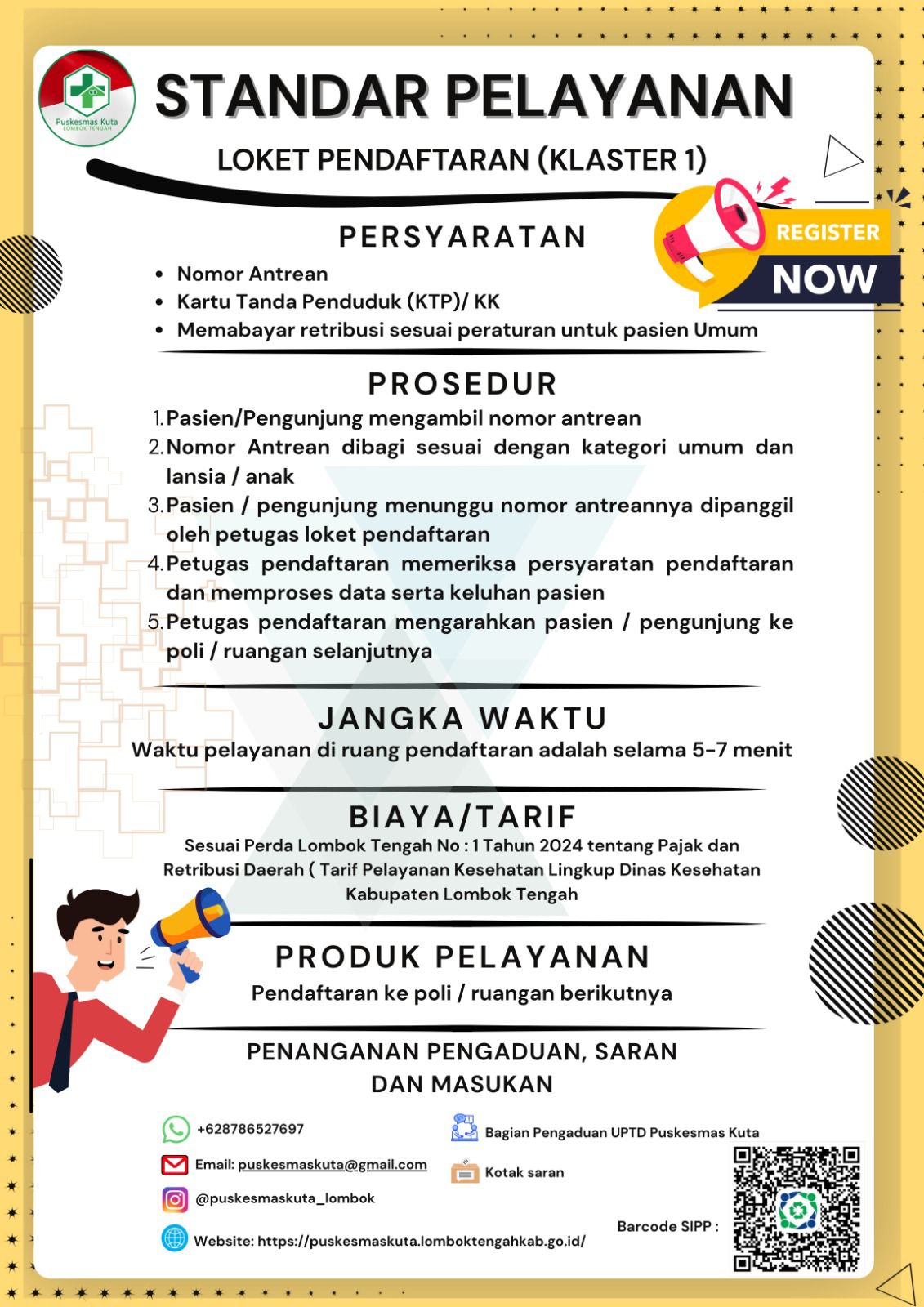 STANDAR PELAYANAN PUSKESMAS KUTA